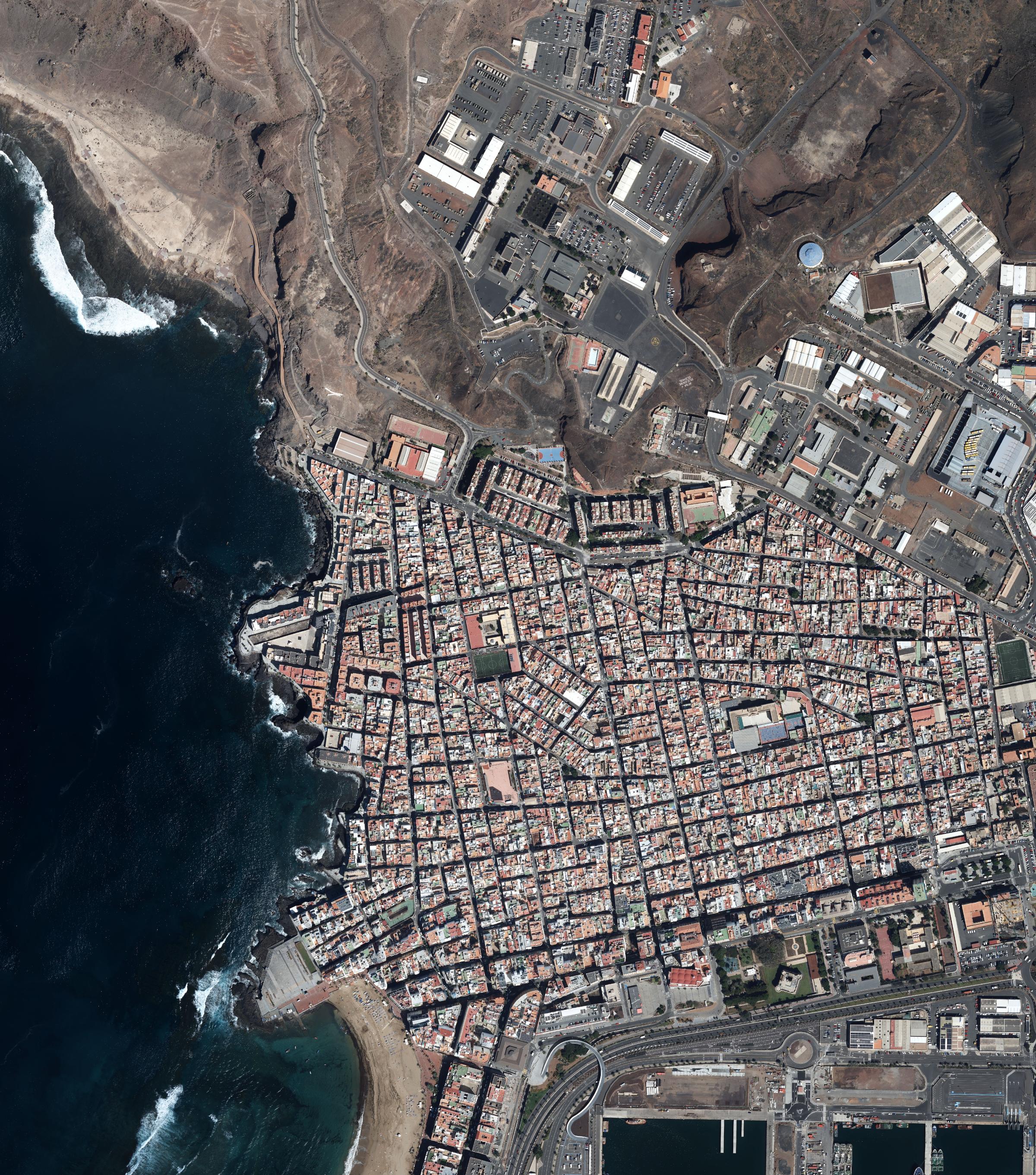 Vista de satélite de la zona